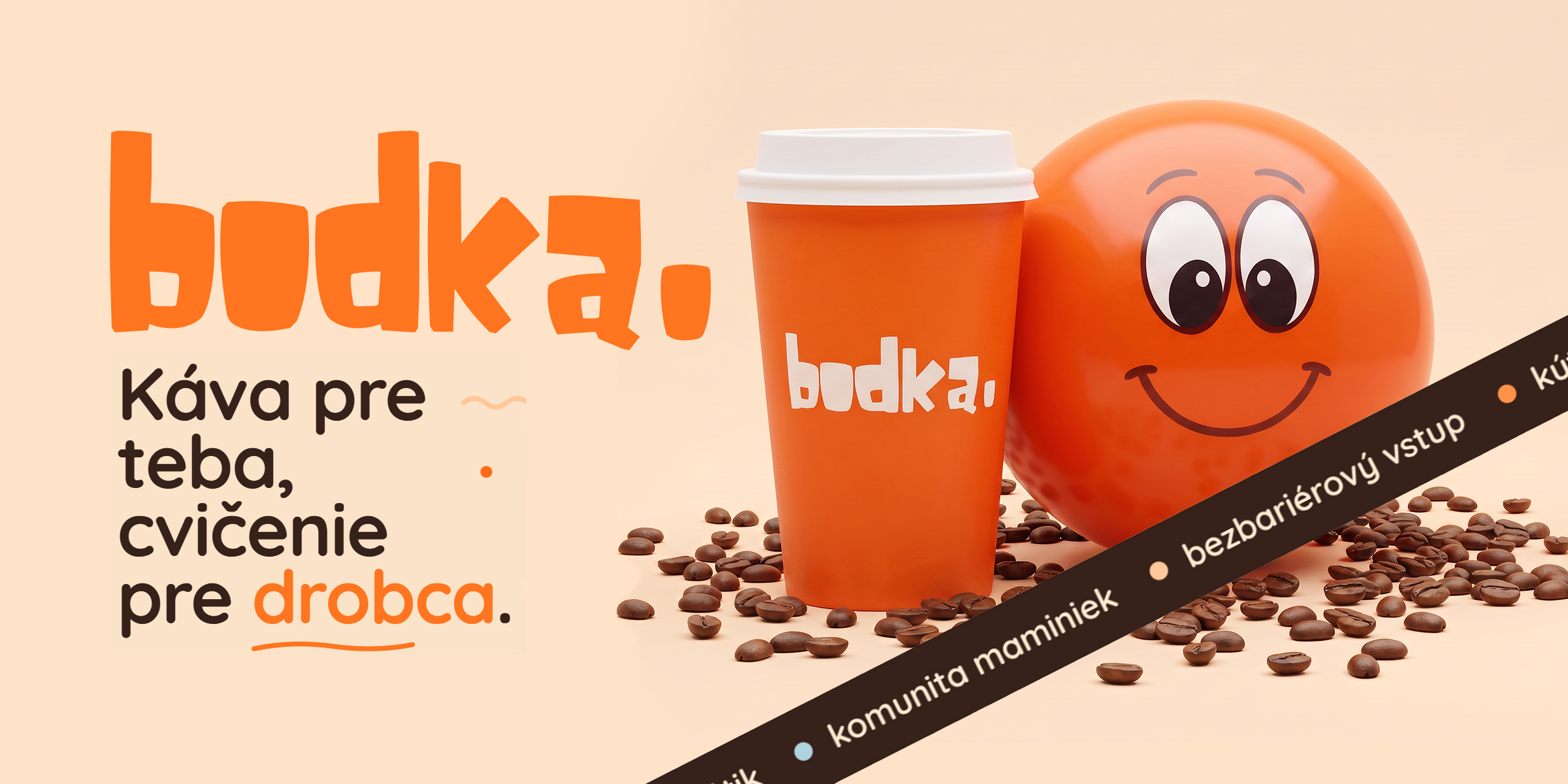 Bodka Rovinka — Baby-friendly kaviareň · Rovinka – hlavný vizuál